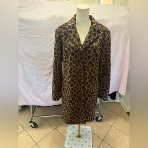 Express Animal Print Coat